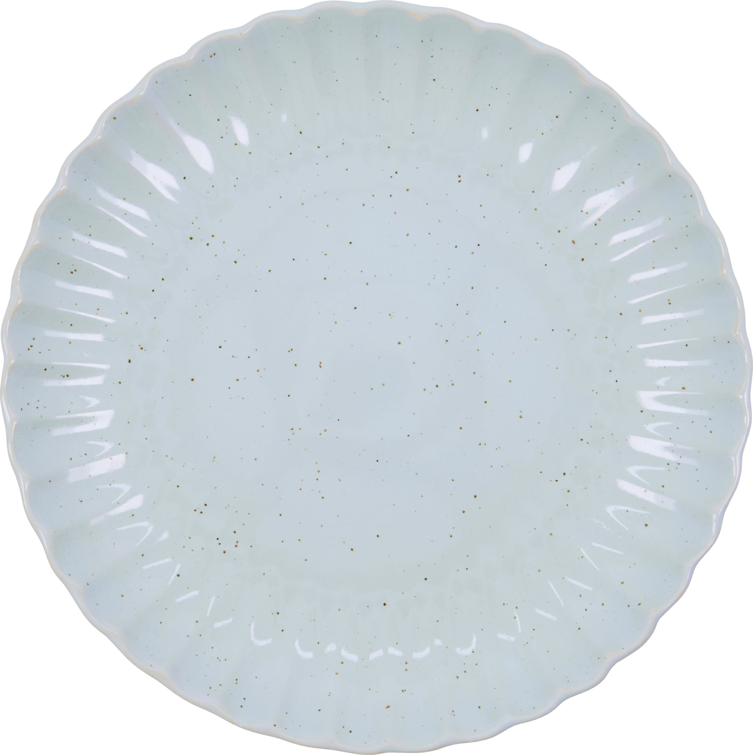 Talerz obiadowy Scallop 26 cm jasnoniebieski