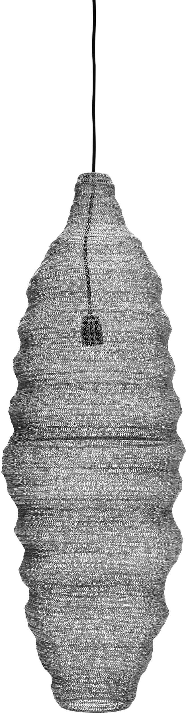 Lampa wisząca Mesh srebro szczotkowane