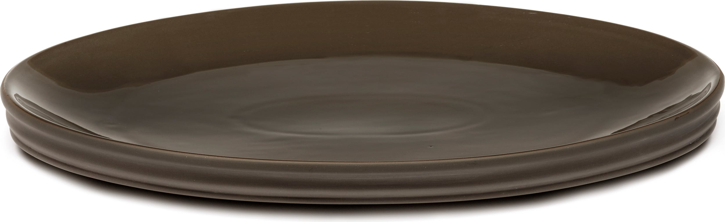 Talerz do serwowania Dune owalny 46 cm brązowy