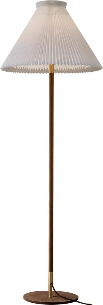 Lampa podłogowa LK 80 160 cm ciemnobrązowa z papierowym kloszem