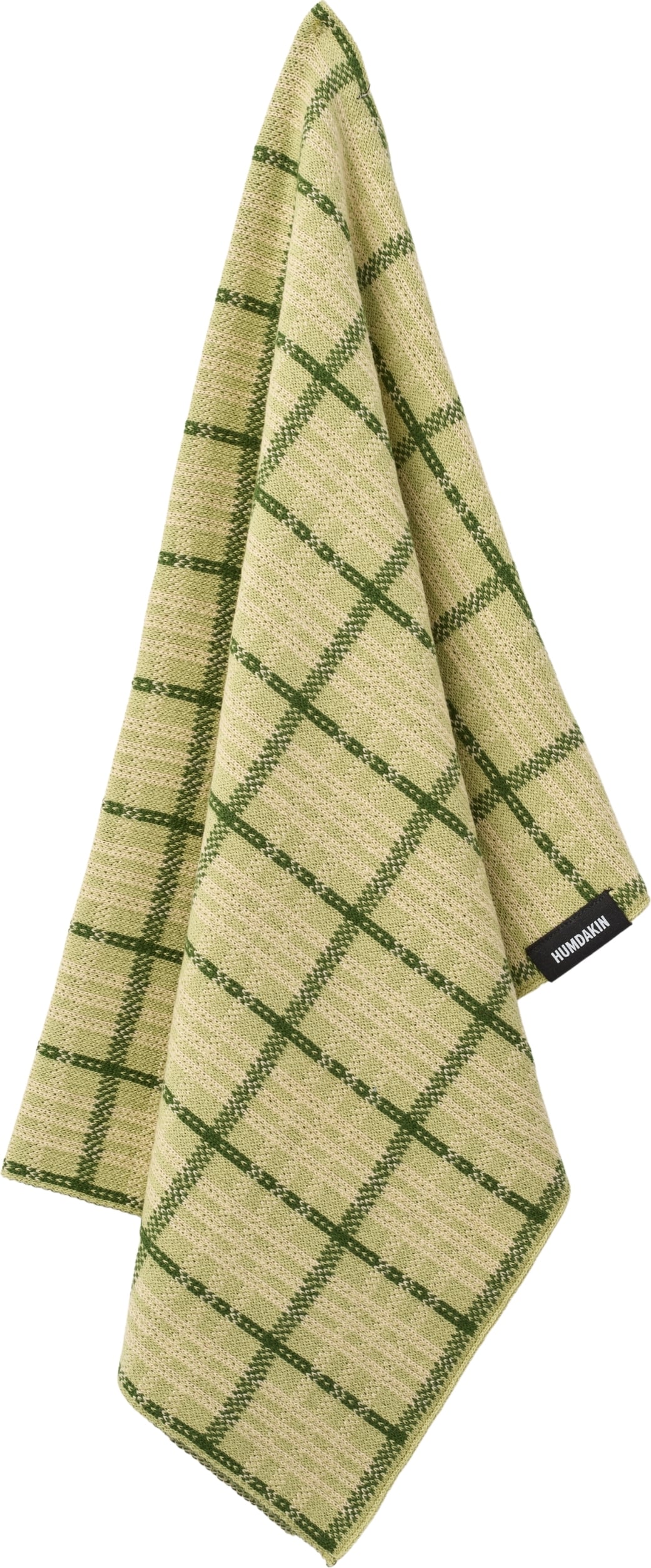 Ścierka kuchenna Humdakin Knitted w kratkę 45 x 70 cm zielona