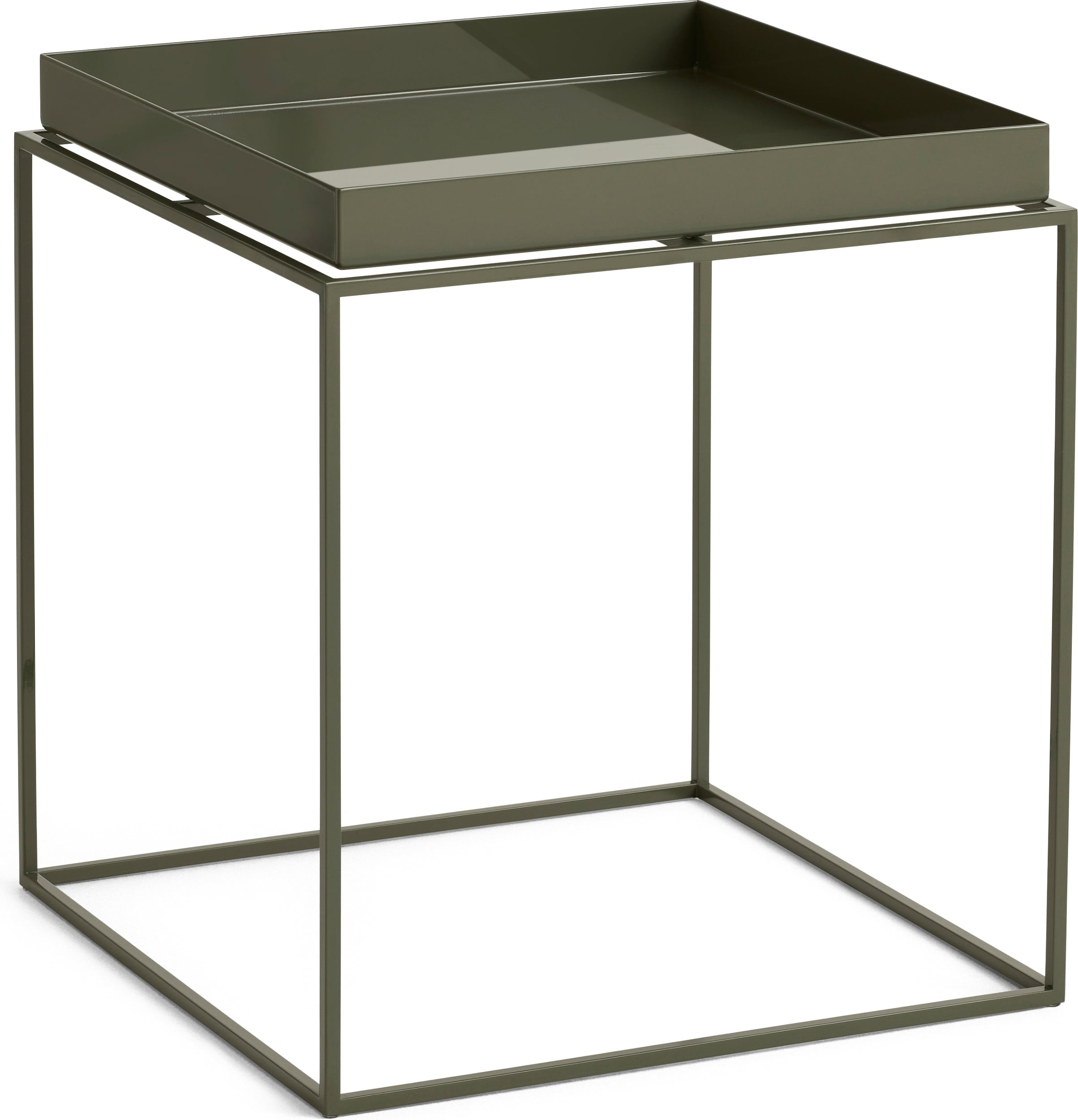 Stolik kawowy Tray 40 x 40 x 44 cm oliwkowy