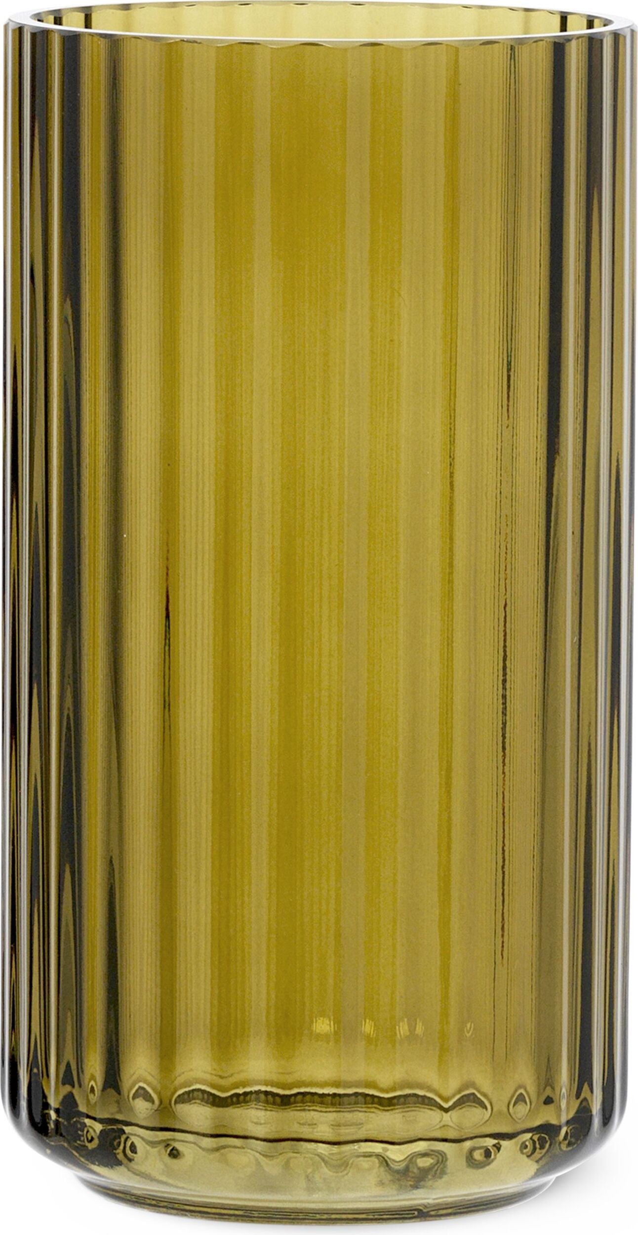 Wazon Lyngby 15 5 cm oliwkowy szklany