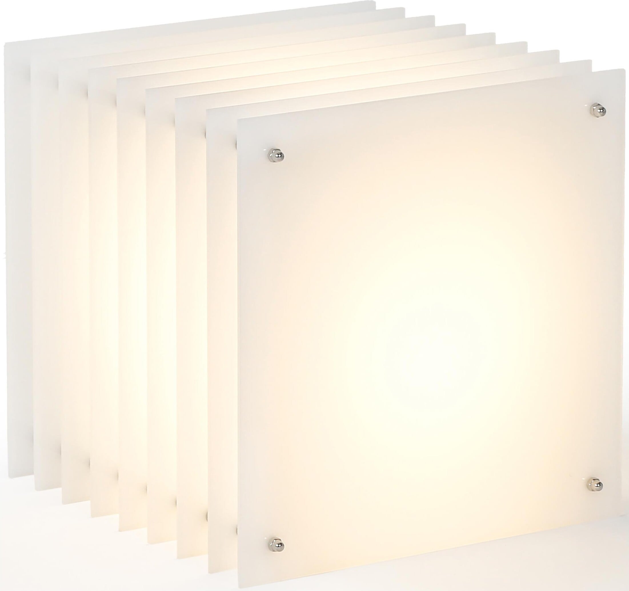 Lampa Lop Square L mleczna