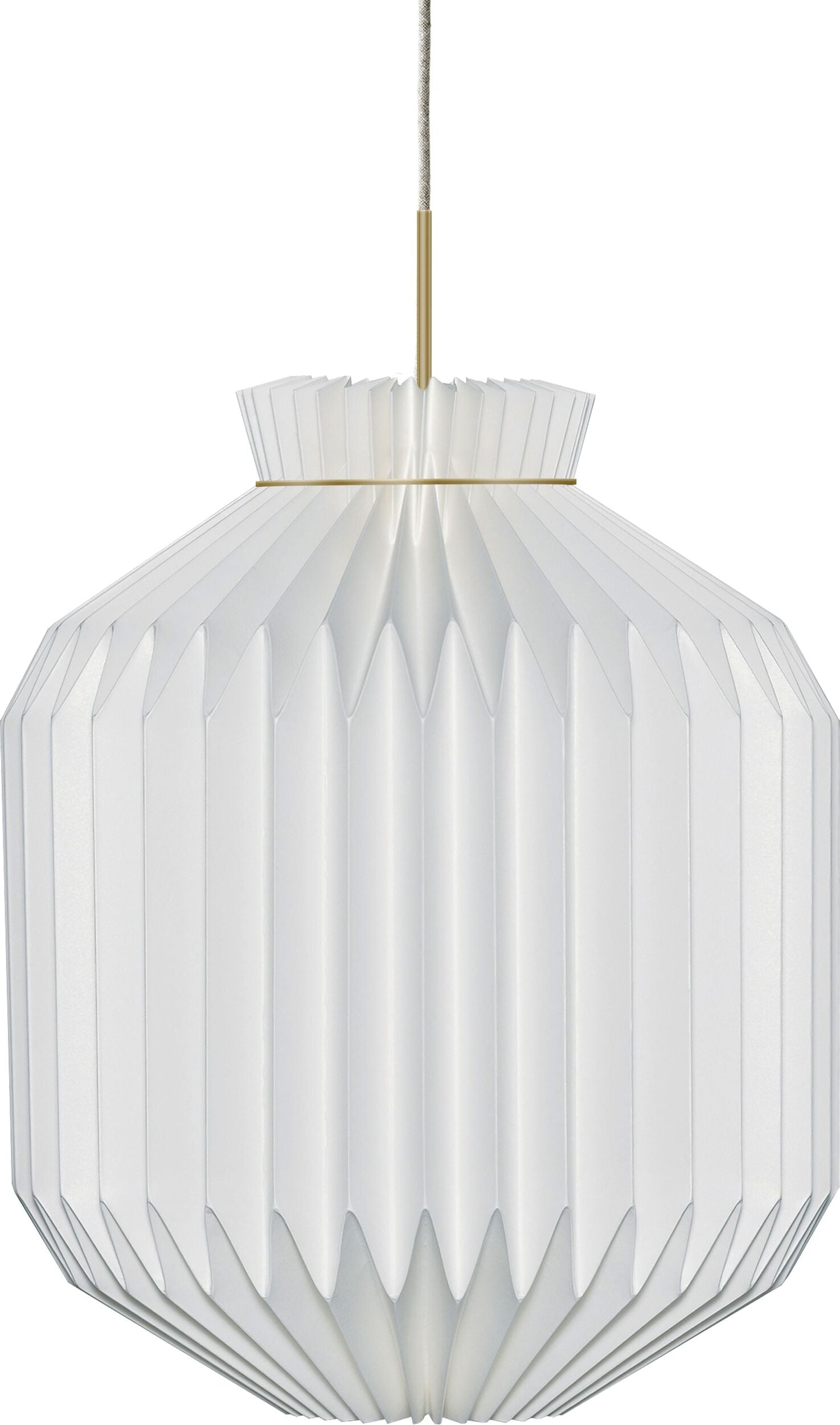 Lampa wisząca Classic 105 Anniversary XL biała ze złotym mocowaniem