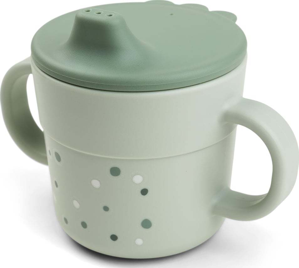 Kubek dziecięcy Foodie Happy Dots zielony