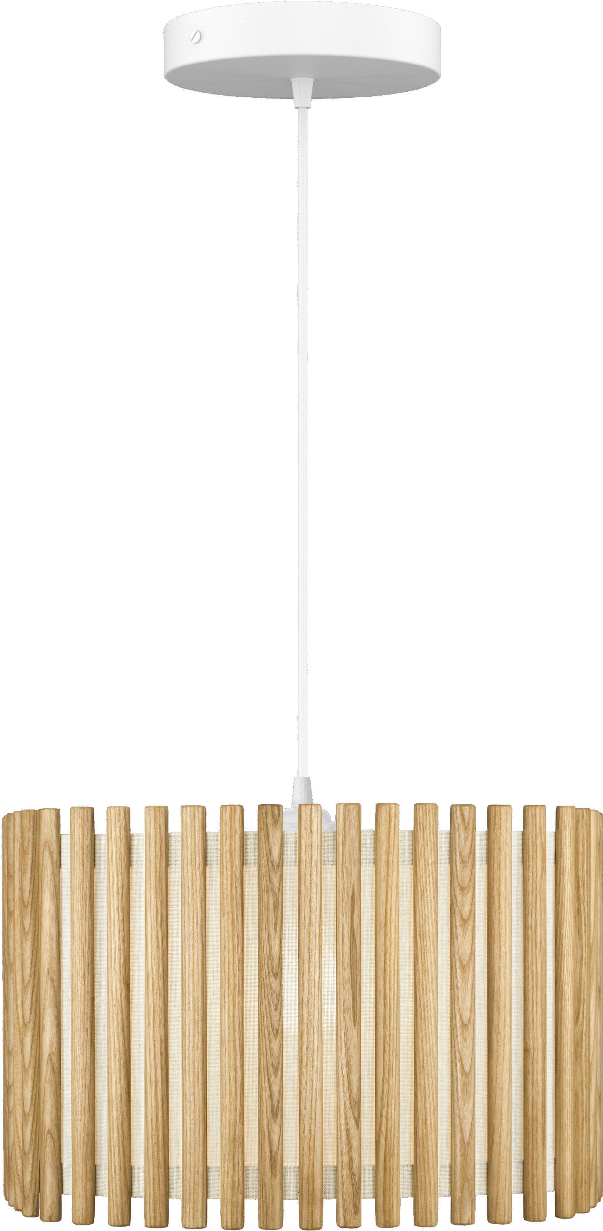 Lampa wisząca Komorebi kwadratowa 40 9 cm naturalny dąb z białą rozetą