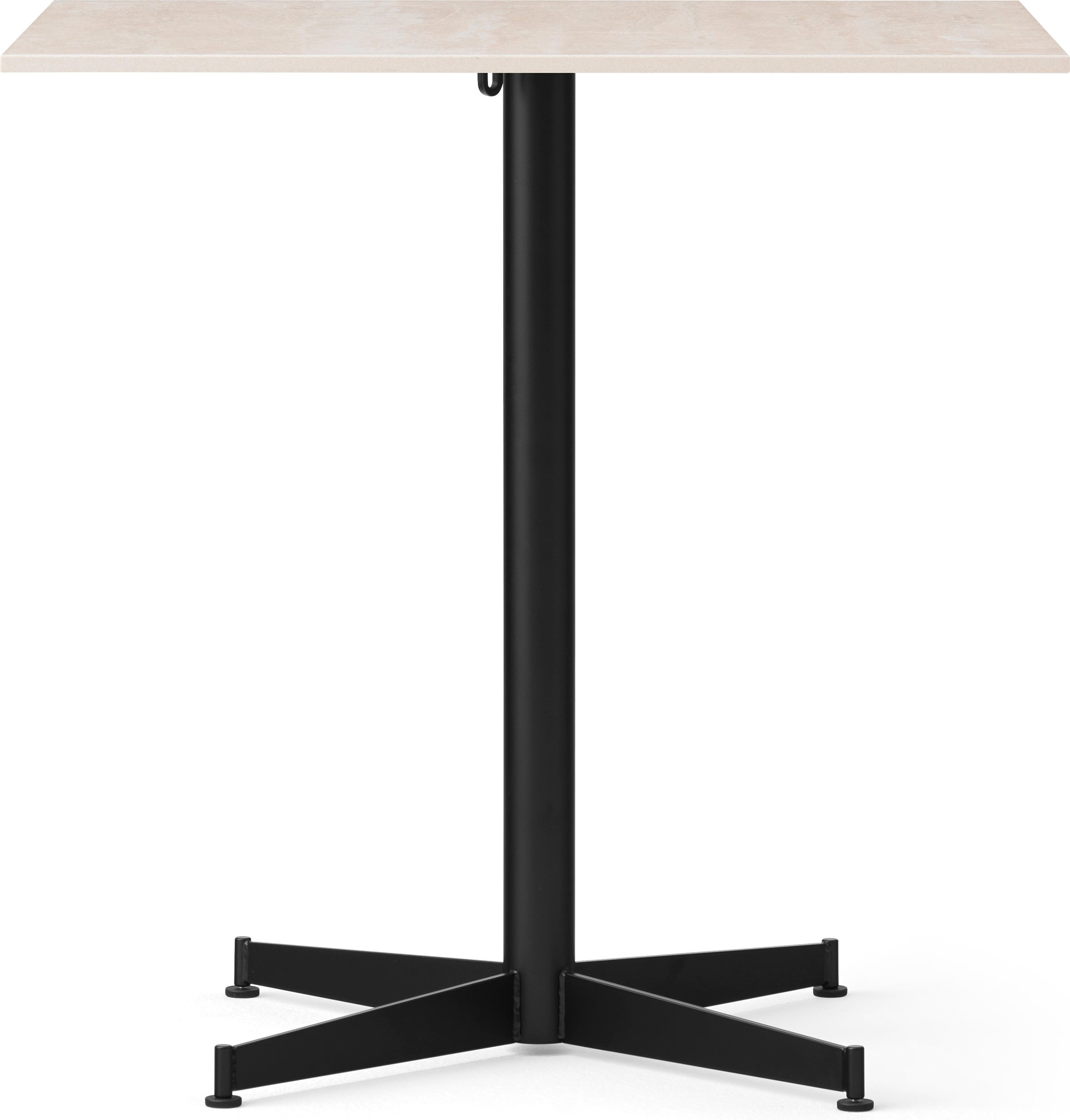 Stół z czarną podstawą Nook Star Base Ceramic kwadratowy 73 cm