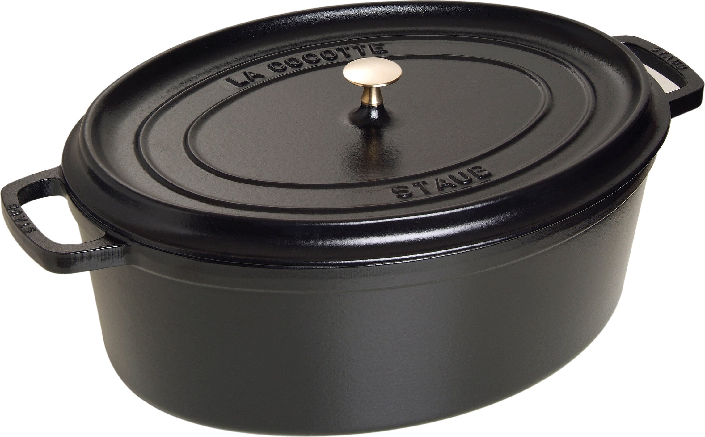 Garnek La Cocotte owalny 12 l czarny żeliwny
