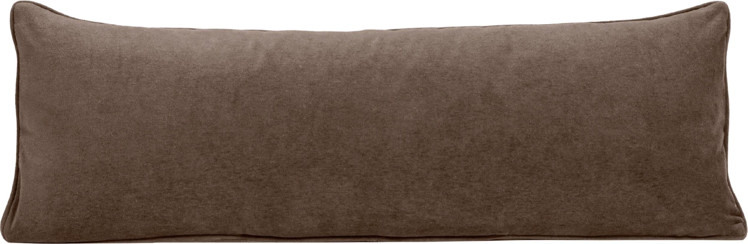 Poduszka na sofę Ono Velvet 40 x 110 cm brązowa