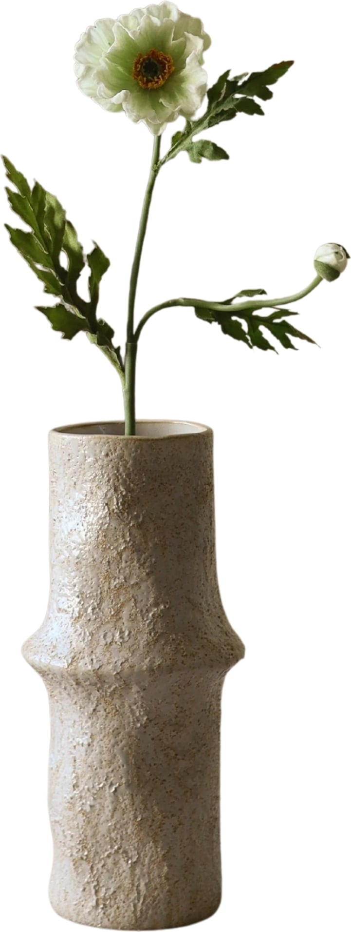 Kwiat sztuczny Botane mak 60 cm biały