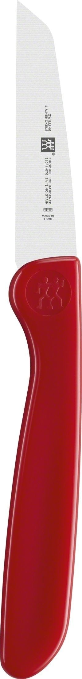 Nóż do obierania Twin Grip 7 cm czerwony