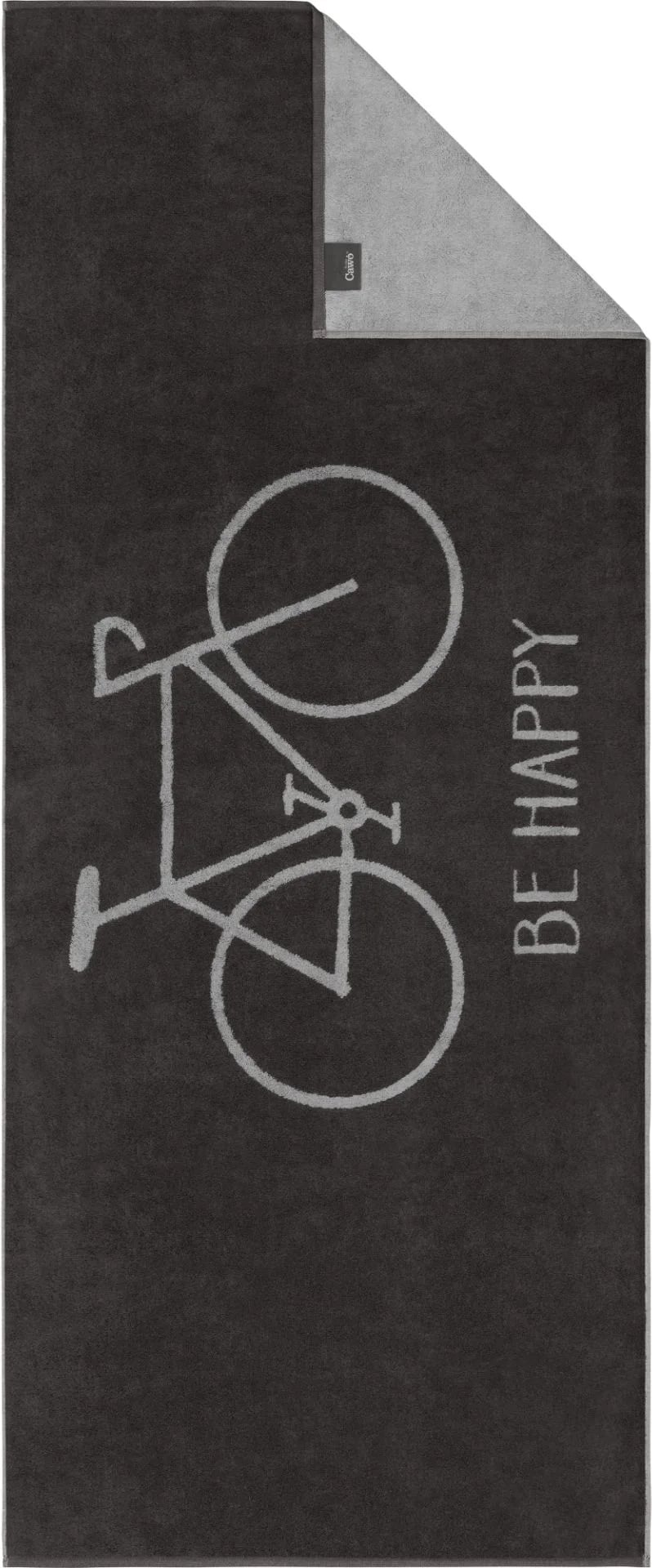Ręcznik do sauny Travel Bicycle 70 x 180 cm antracytowy