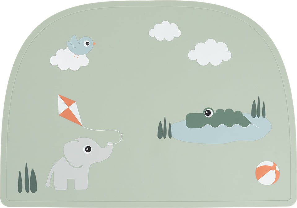 Podkładka pod talerz Playground 38 x 27 cm zielona