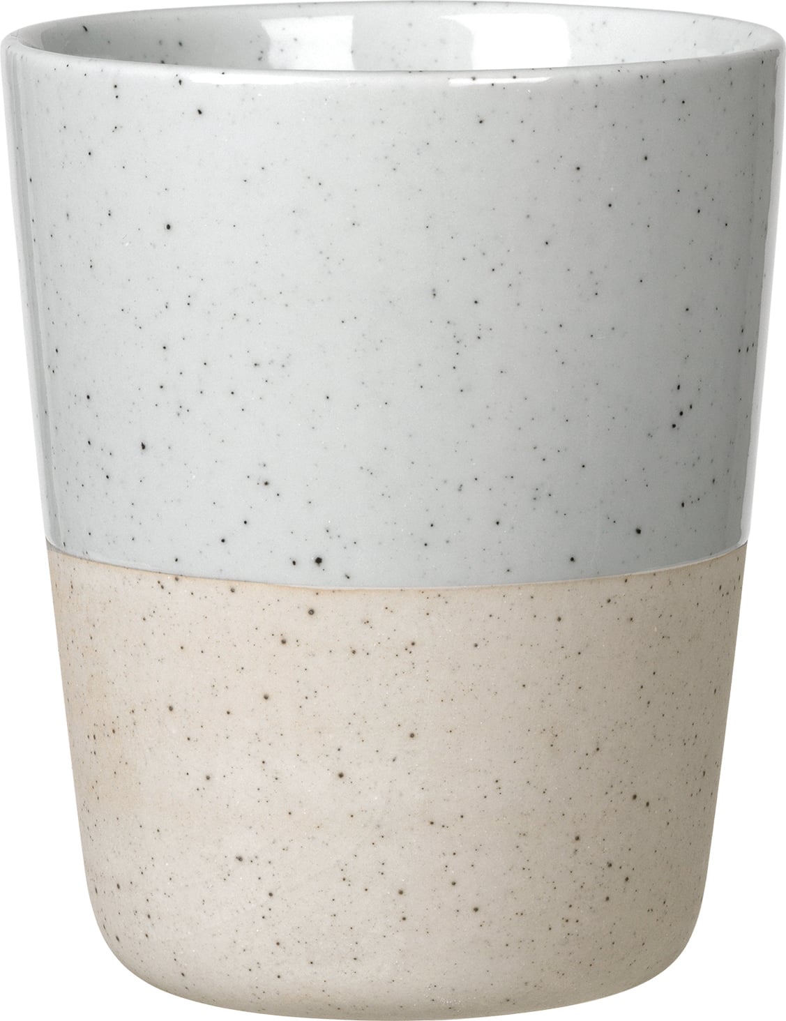 Kubek Sablo 250 ml biało-beżowy bez ucha