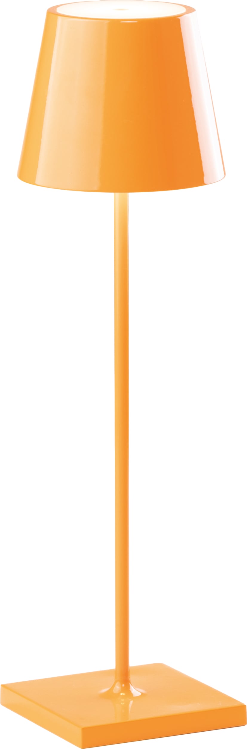 Lampa stołowa Poldina Glossy 38 cm pomarańczowa