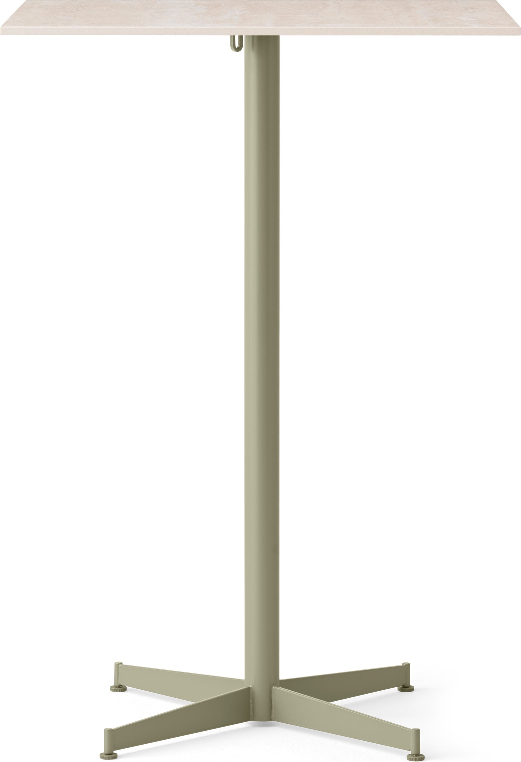 Stół barowy z oliwkową podstawą Nook Star Base Ceramic kwadratowy 103 cm