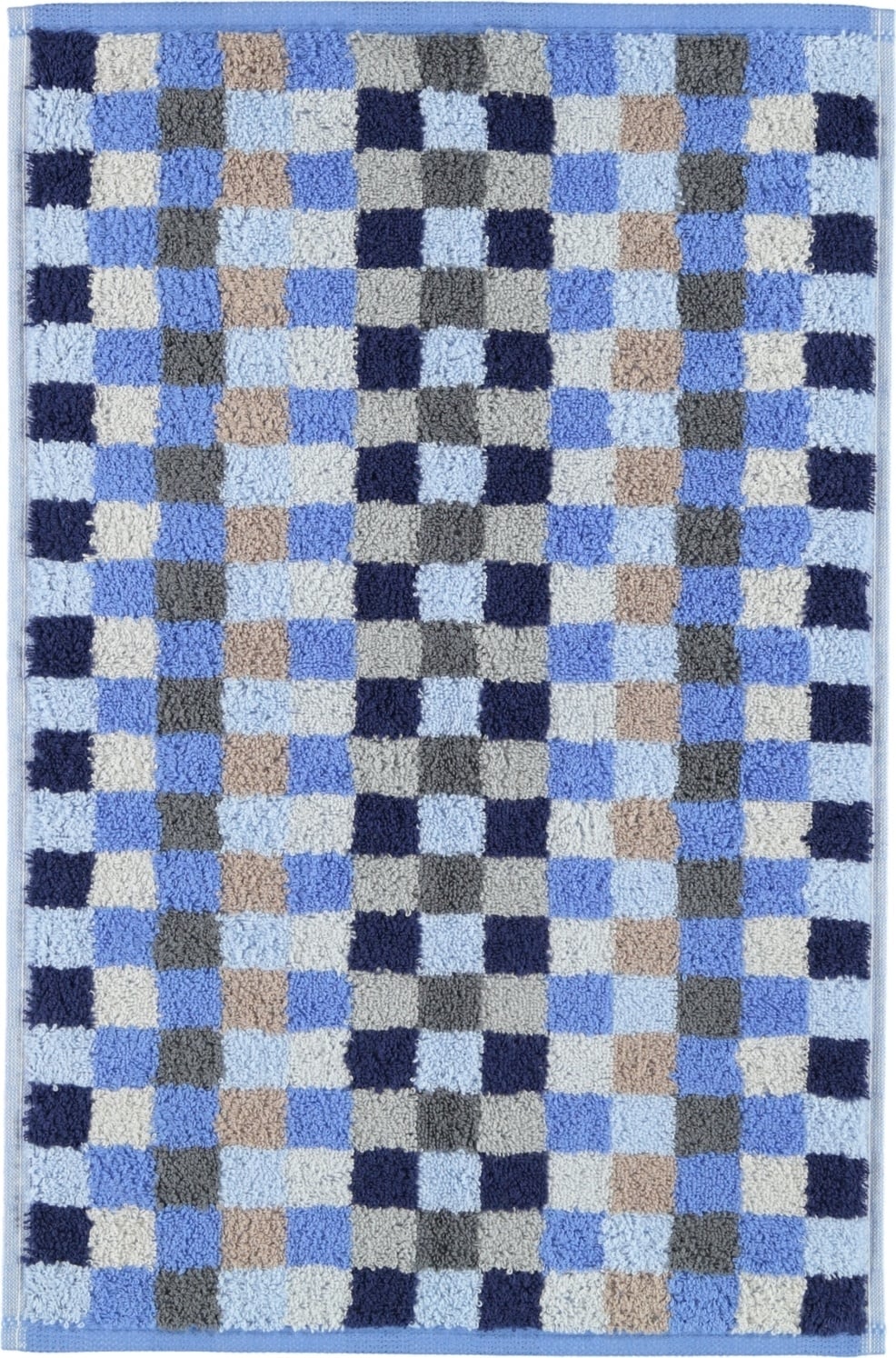 Ręcznik Unique szachownica 30 x 50 cm szafirowy