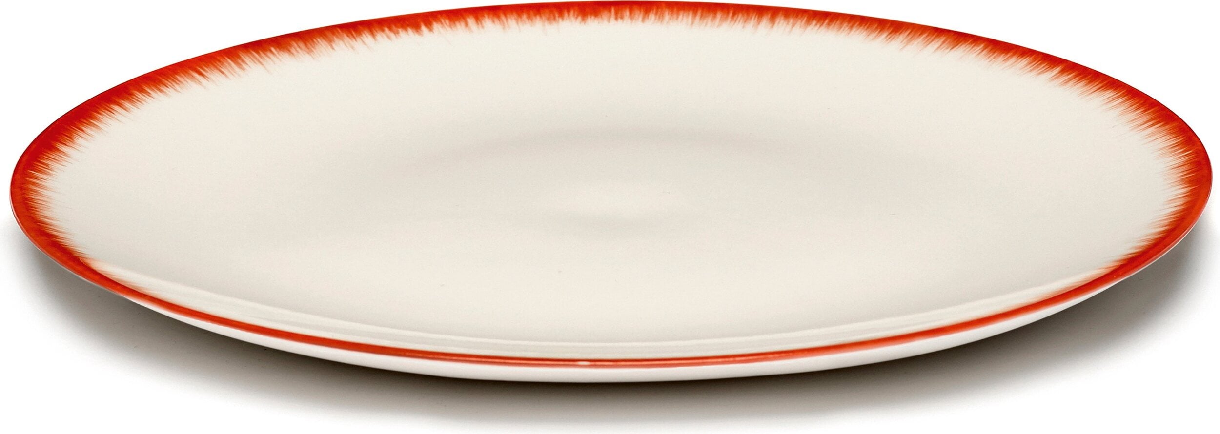 Talerze śniadaniowe Dé 2 24 cm czerwono-białe 2 szt.