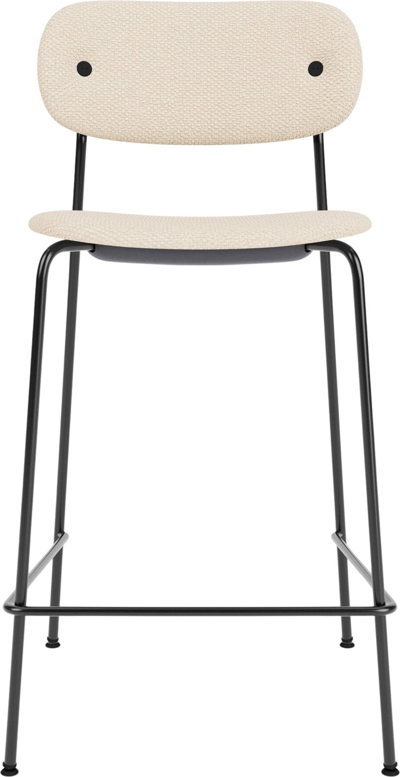 Krzesło barowe Co 68 5 cm tapicerowane kremowe