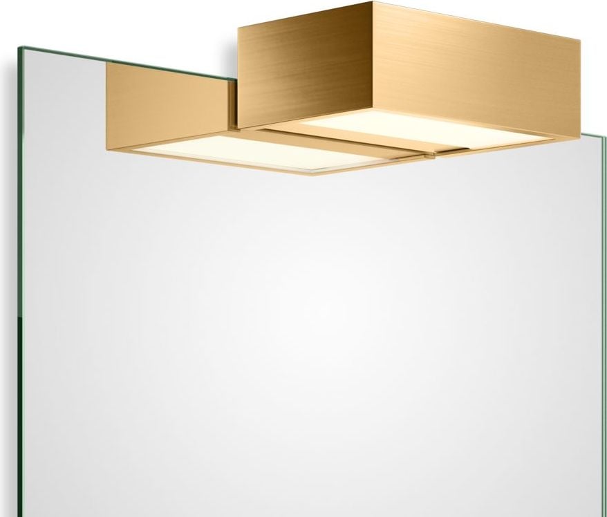 Lampa nad lustro Box Clip On LED 15 cm złoty mat