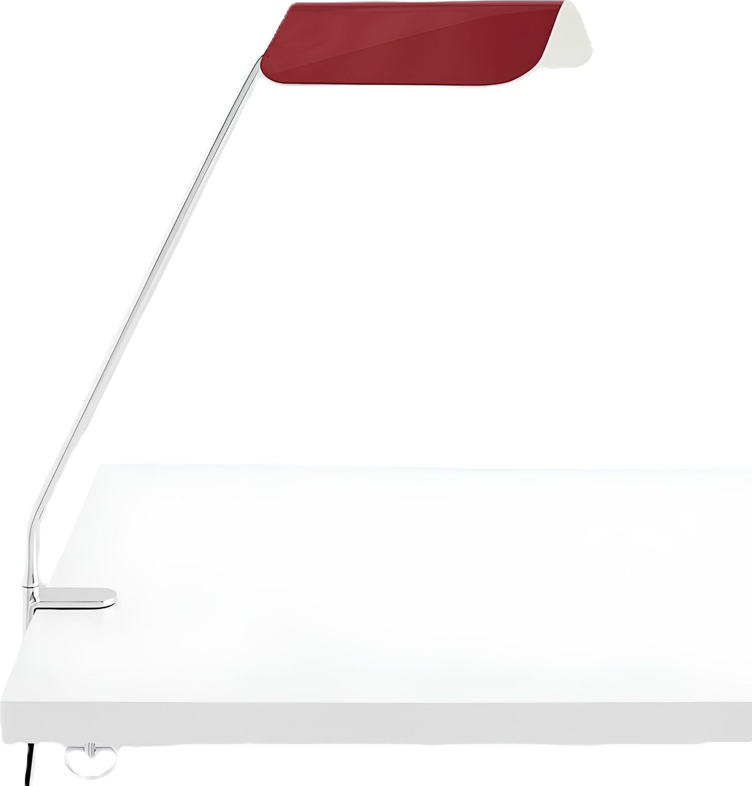 Lampa biurkowa Apex czerwona z klipsem
