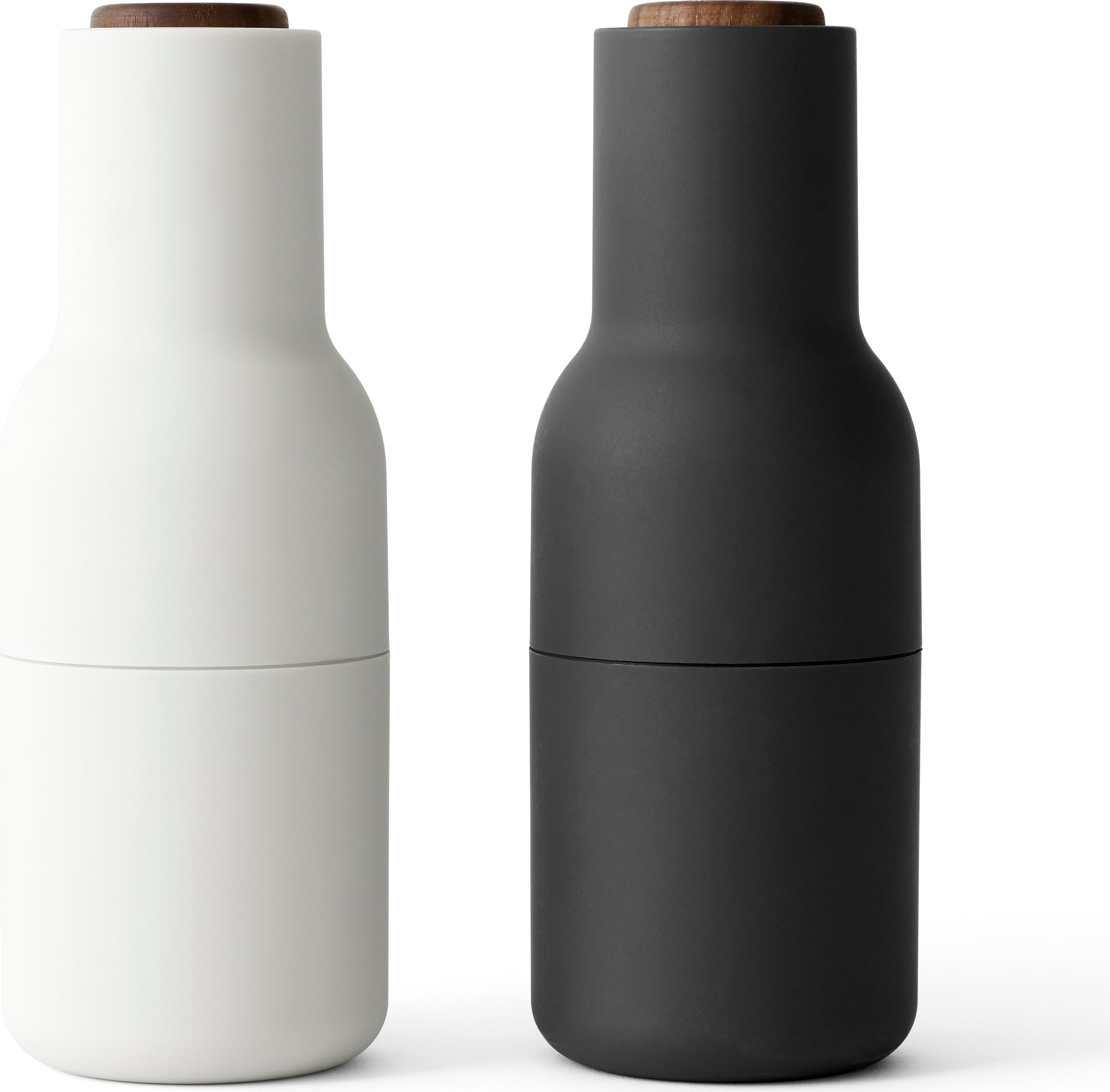 Młynki do pieprzu soli lub przypraw Bottle Grinder beżowy i ciemnoszary 2 szt.