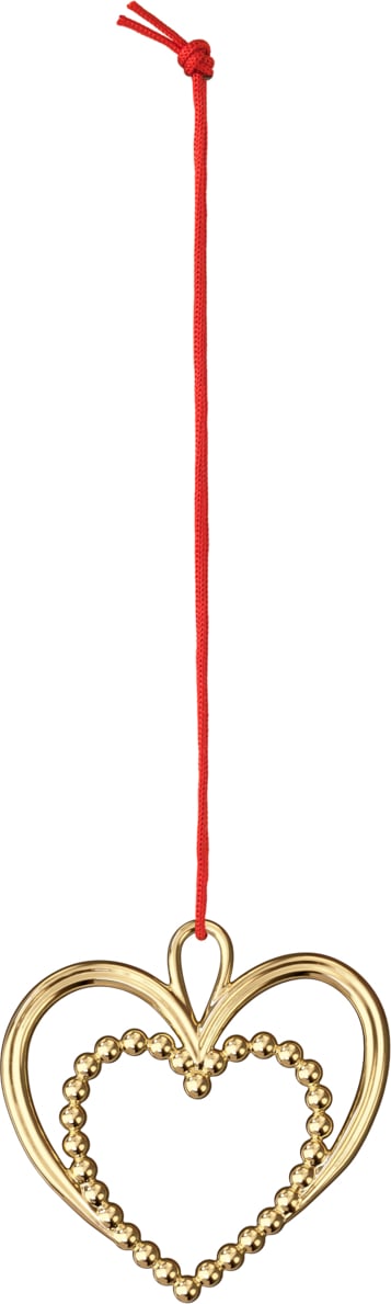 Ozdoba choinkowa Karen Blixen serce 6 5 cm złote