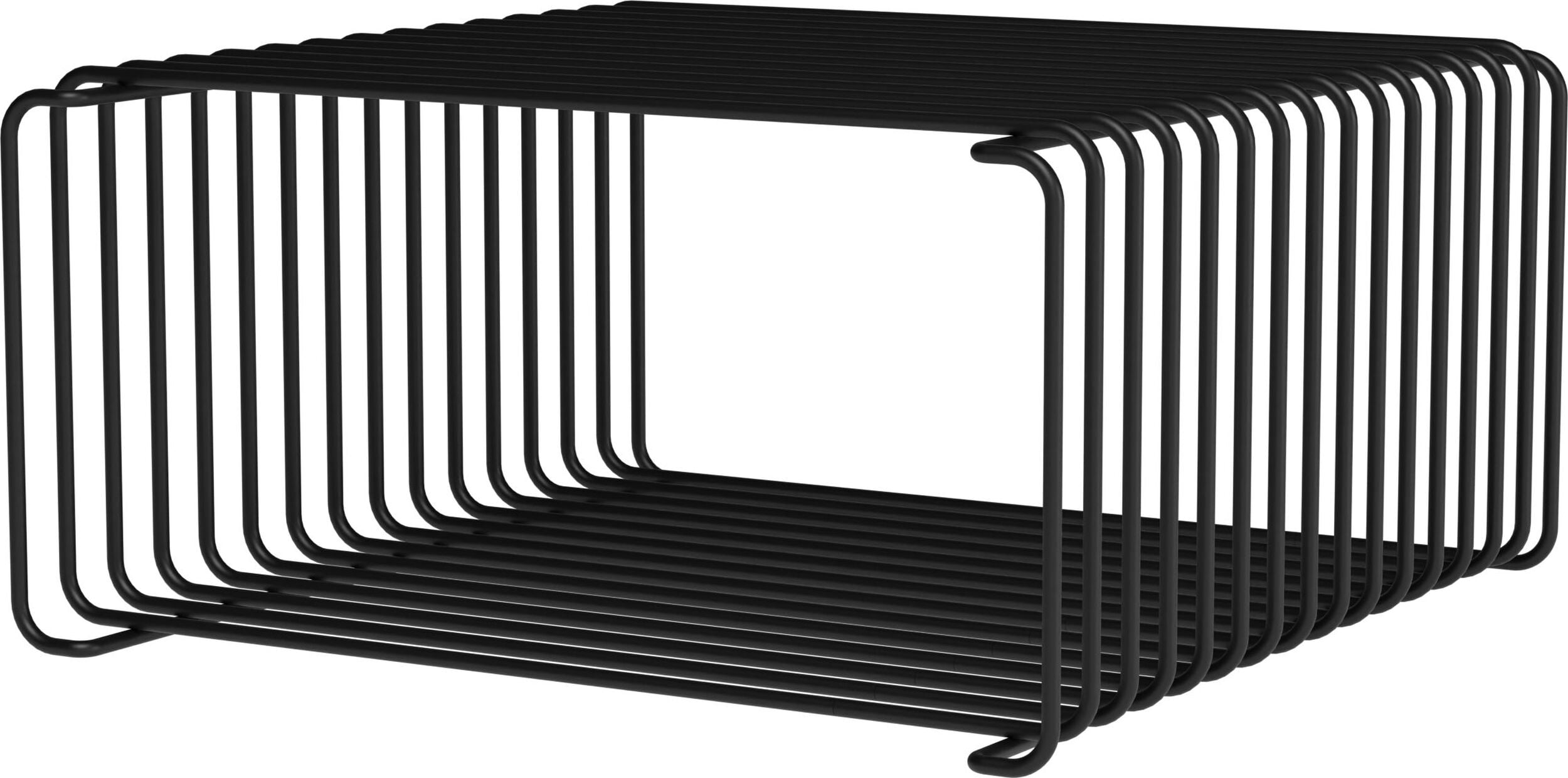 System modułowy Panton Wire 34 8 x 34 8 x 17 2 cm czarny