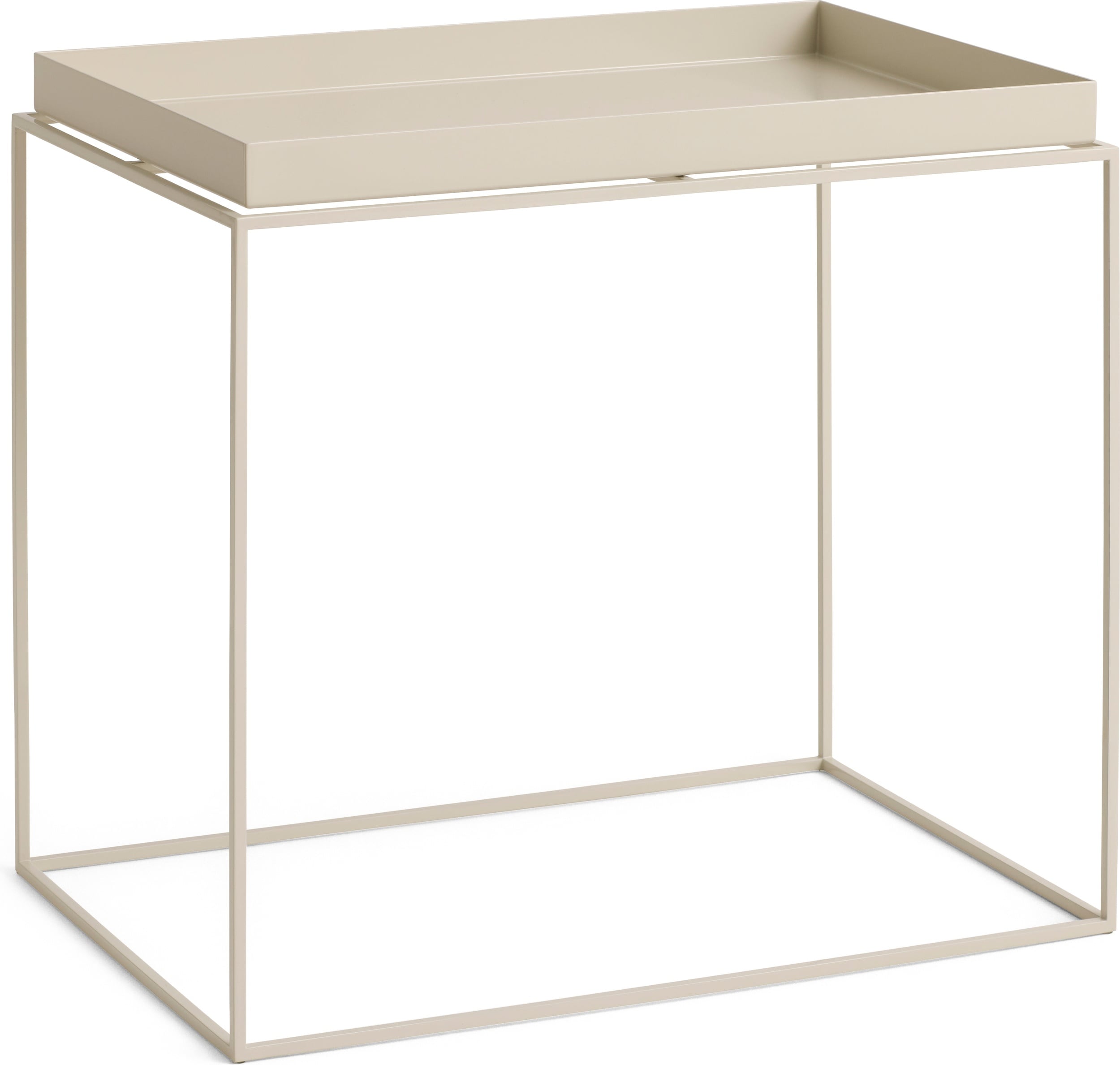 Stolik boczny Tray 40 x 60 x 54 cm beżowy