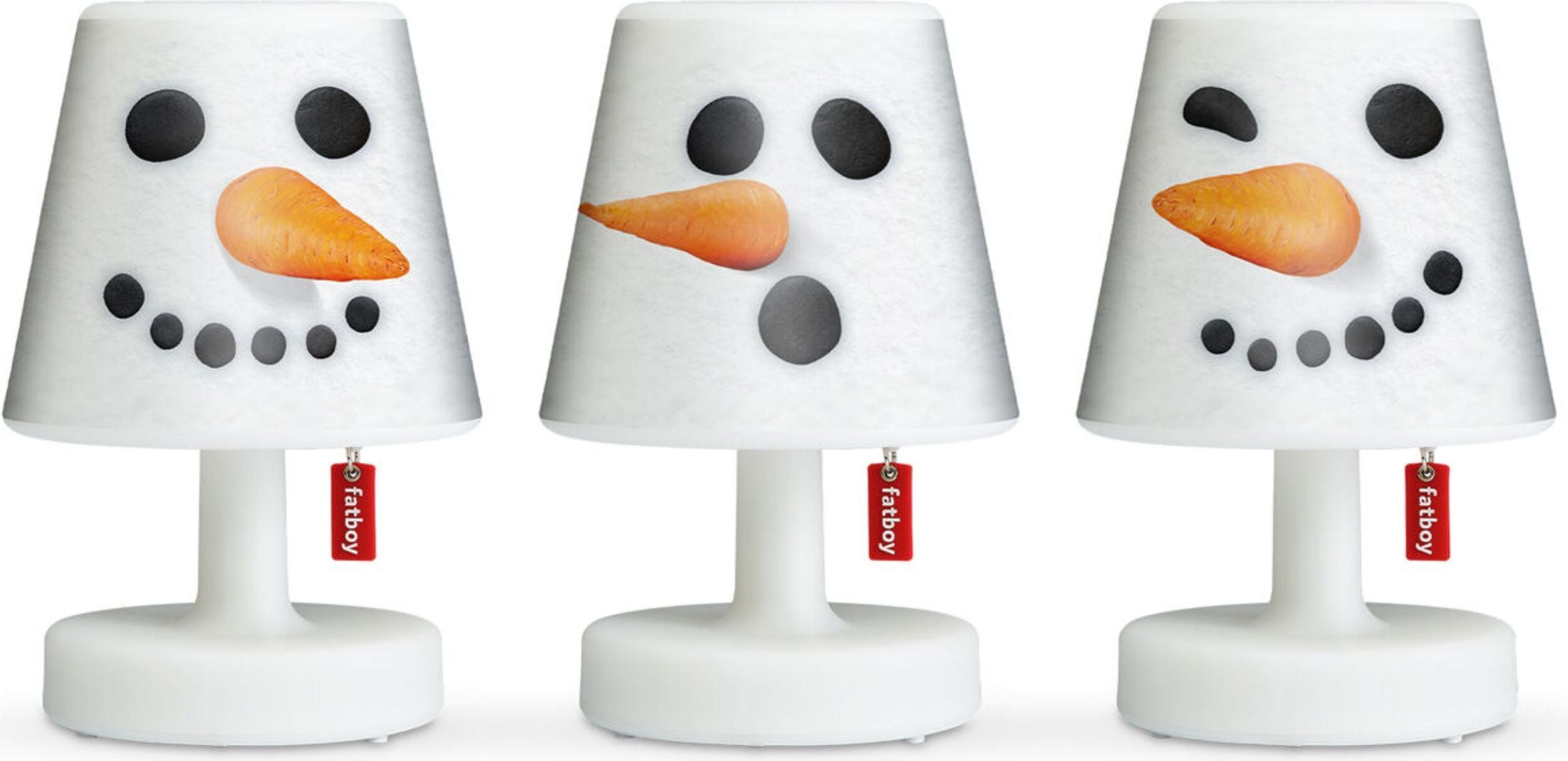 Abażury X-mas Cappie Snowmen do lampy Edison The Mini 3 szt.