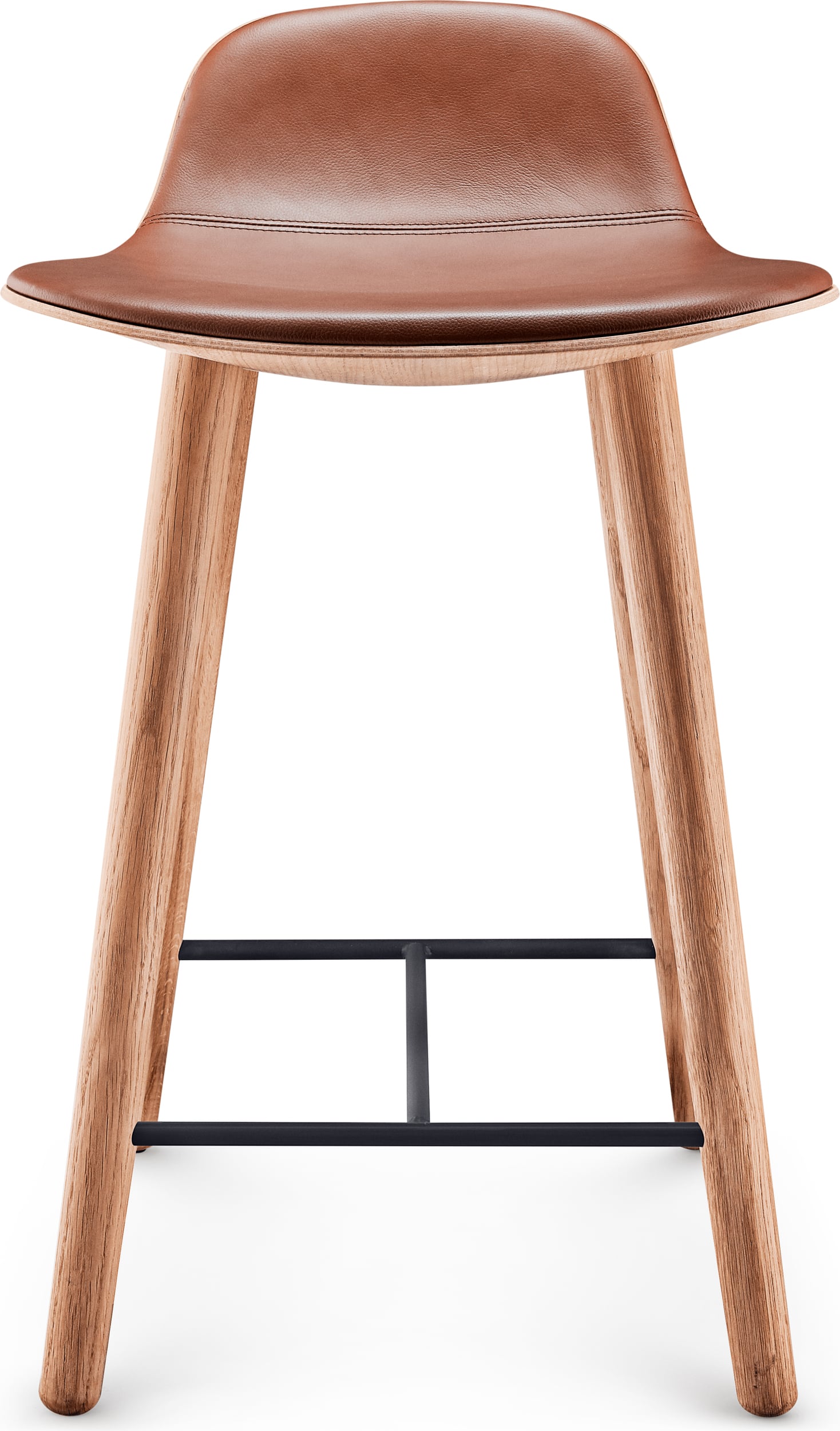 Stołek barowy Yuuga 65 cm koniakowy