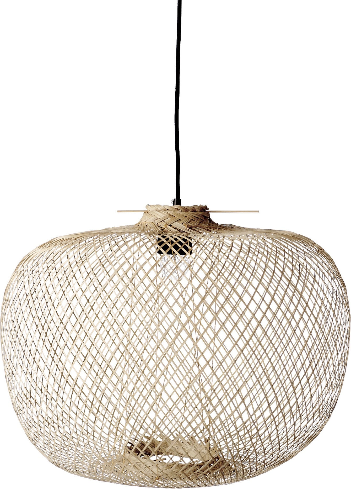 Lampa wisząca Bloomingville 42 cm bambusowa