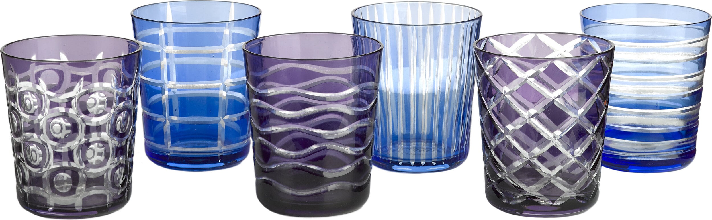 Szklanki Cobalt Mix 250 ml 6 szt.