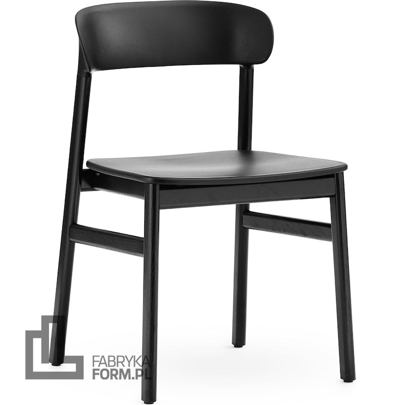 Krzesło Herit czarne czarny dąb
