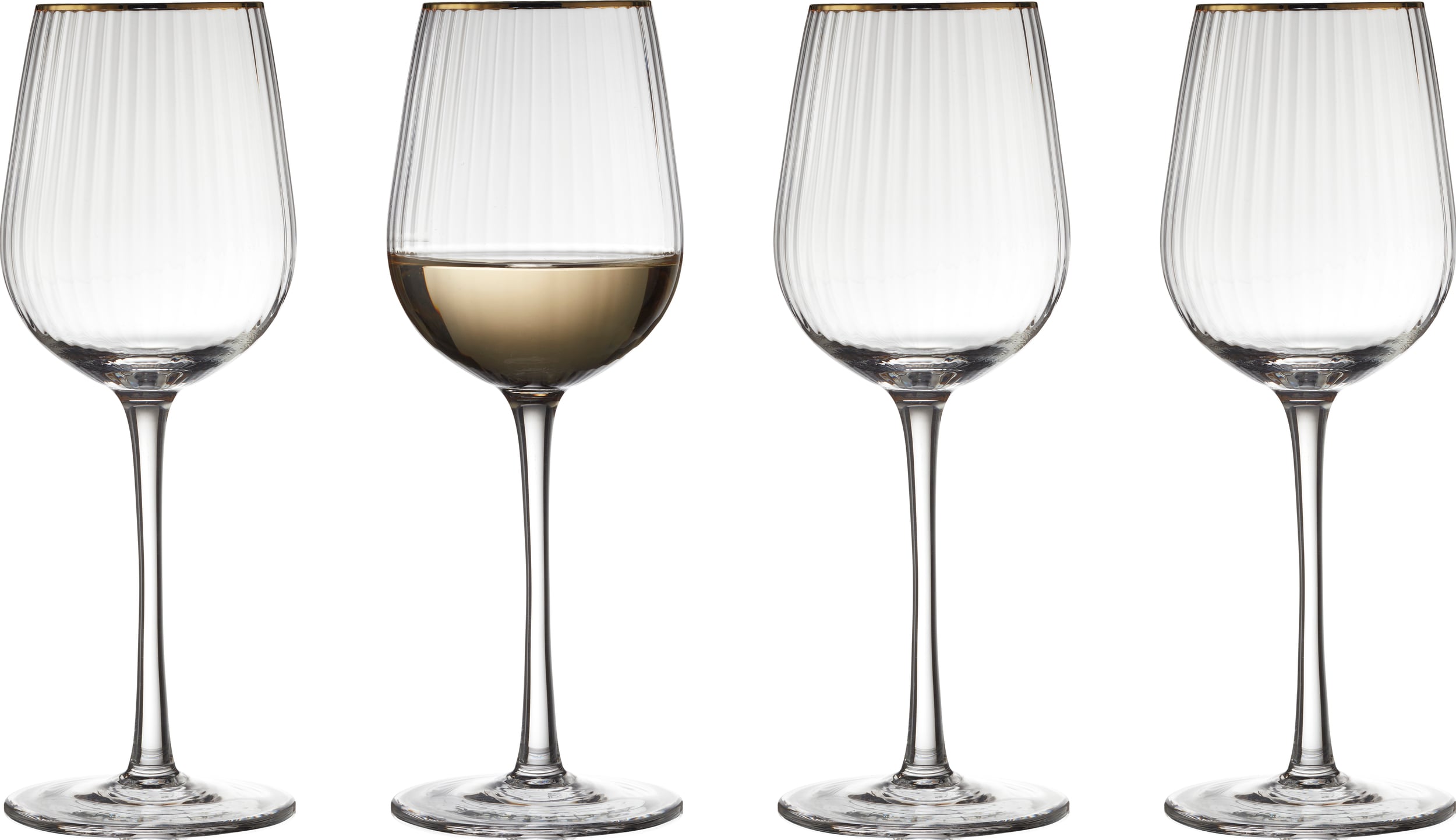 Kieliszki do wina białego Palermo Gold 300 ml 4 szt.