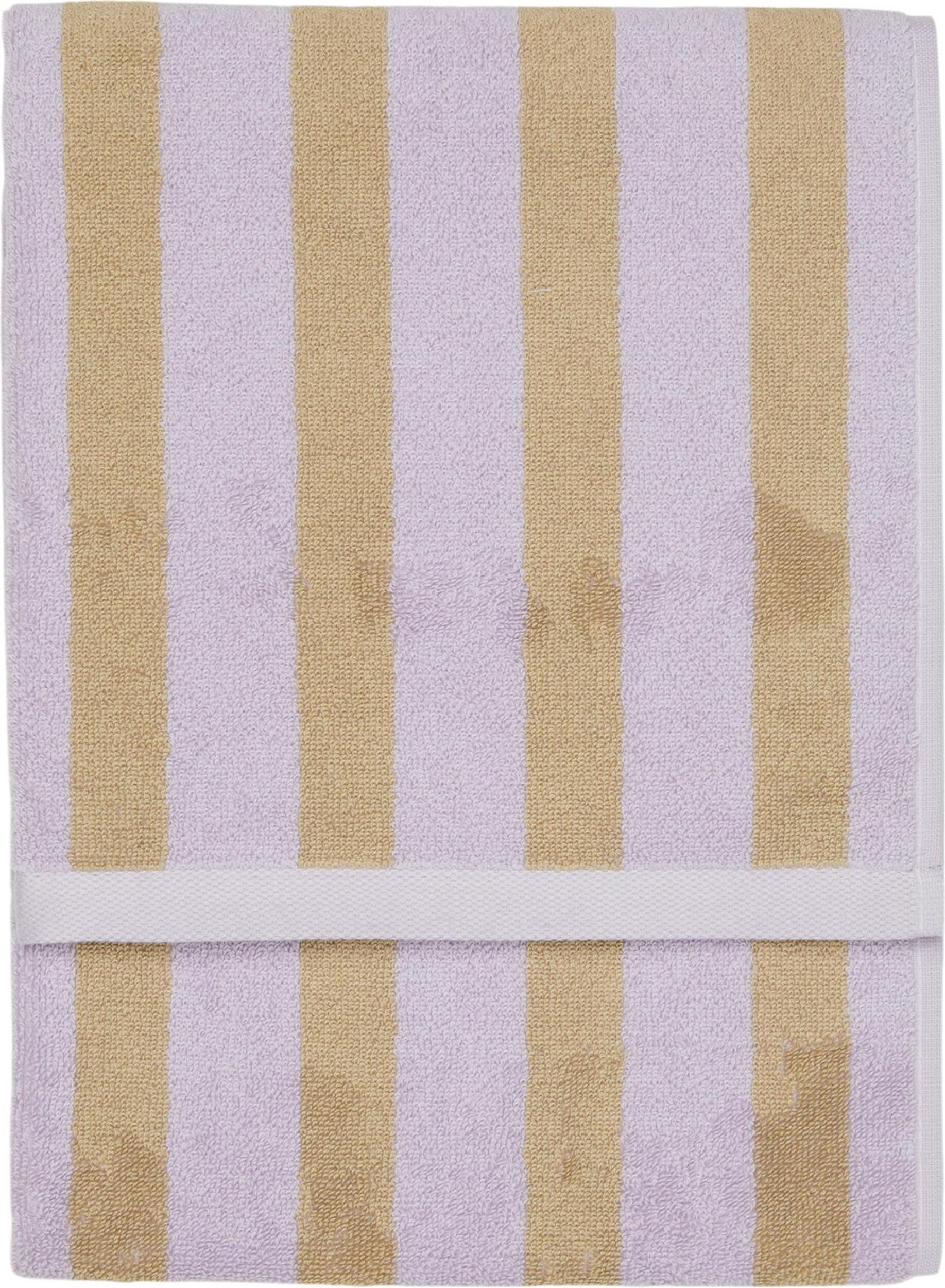 Ręcznik Heritage w paski 30 x 50 cm liliowo-jasnobrązowy