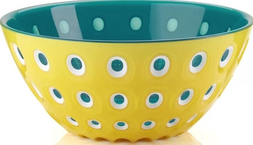 Miska Le Murrine 20 cm żółto-niebieska