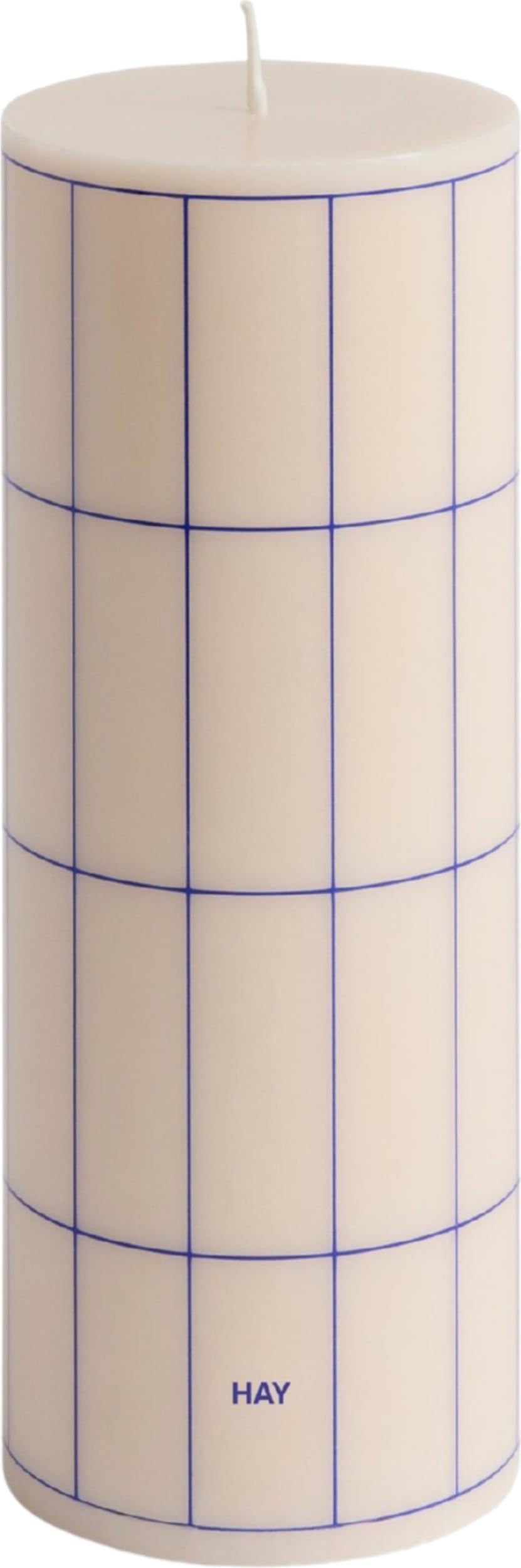 Świeca Column M kremowo-niebieska