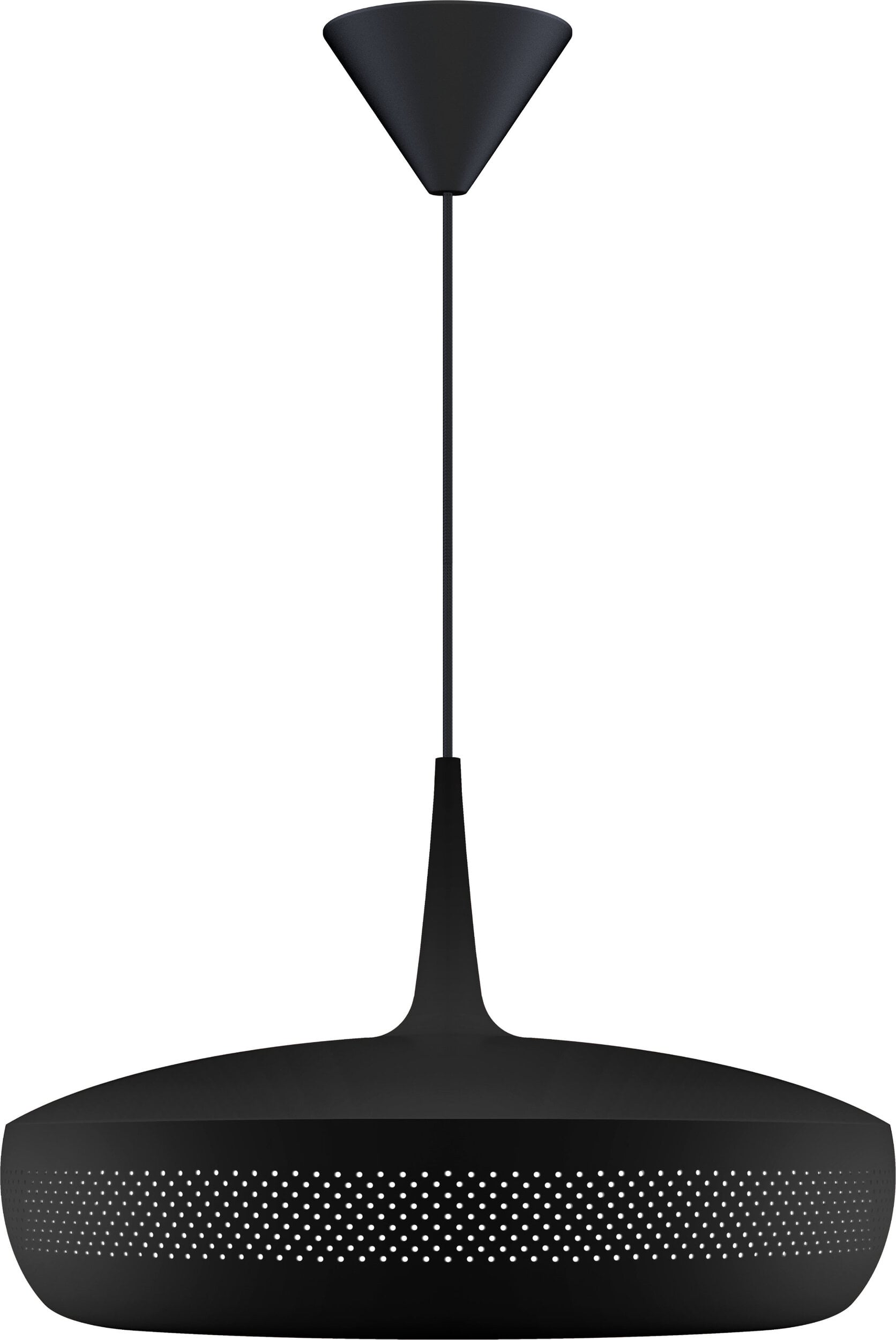Lampa wisząca Clava Dine czarna z czarną rozetą