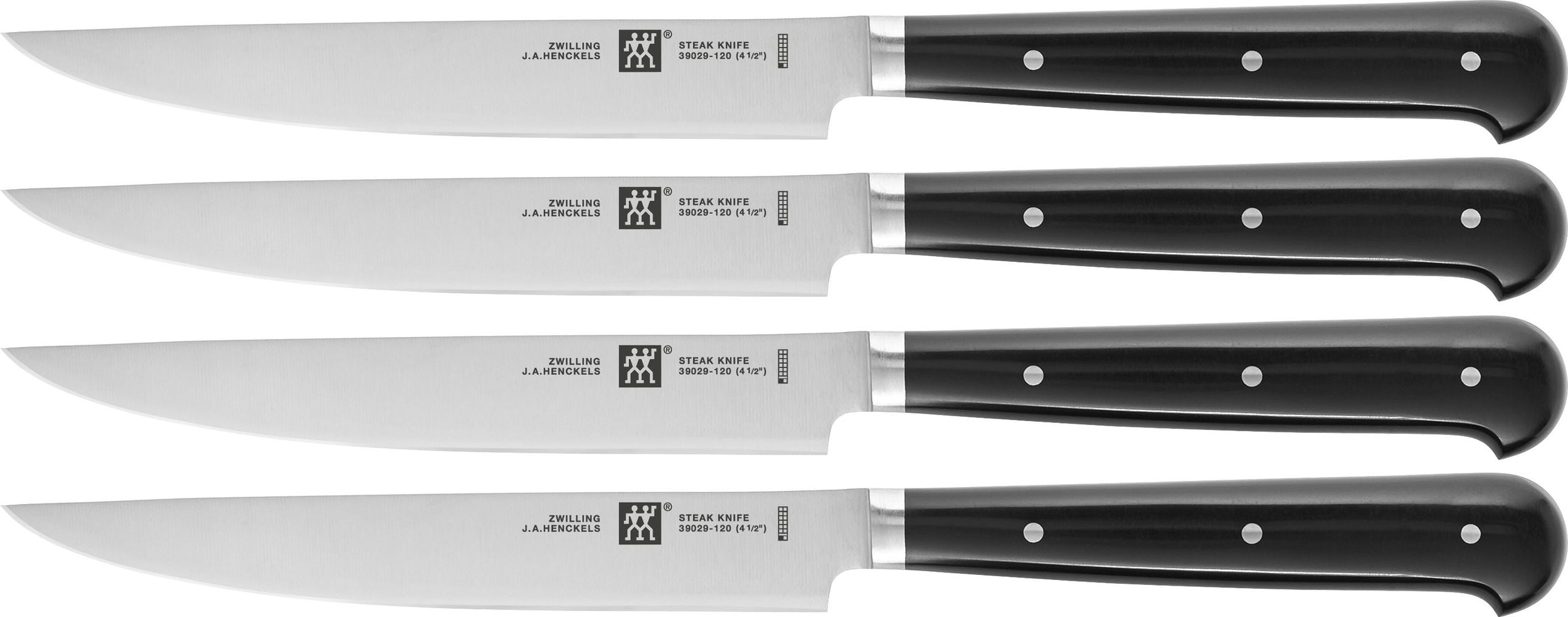 Noże do steków Zwilling 12 cm czarne 4 szt.