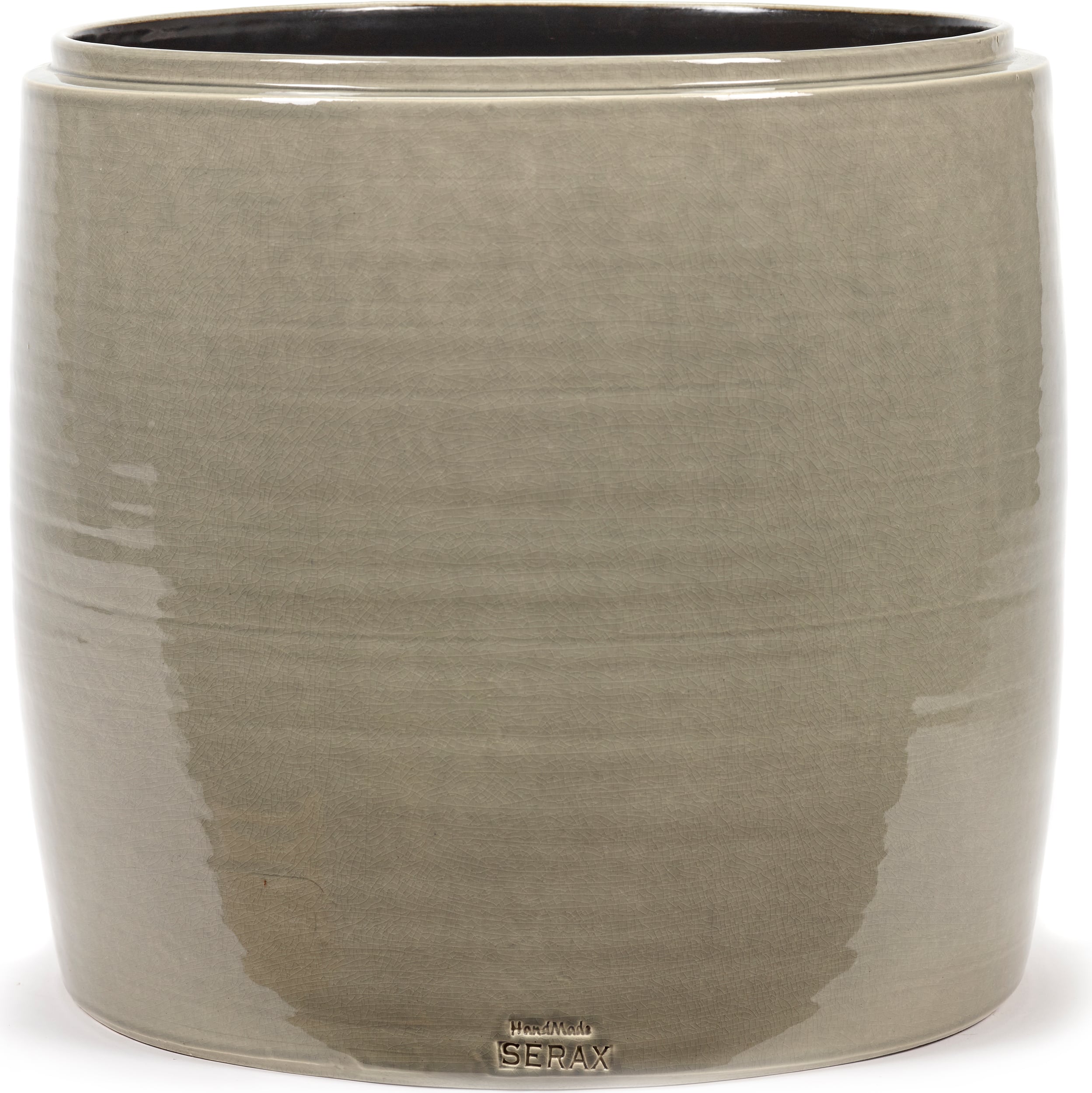 Osłonka na doniczkę Glazed Shades 38 cm szara