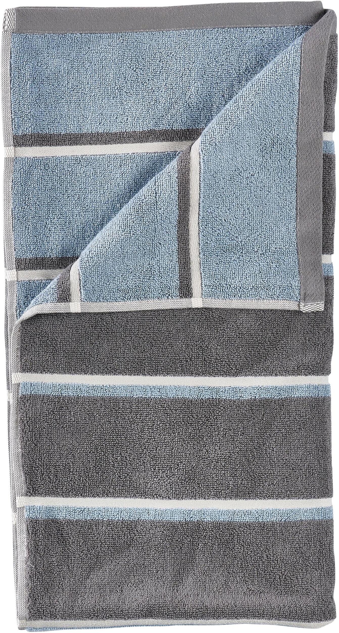 Ręcznik kąpielowy Sauna 70 x 140 cm szaro-niebieski