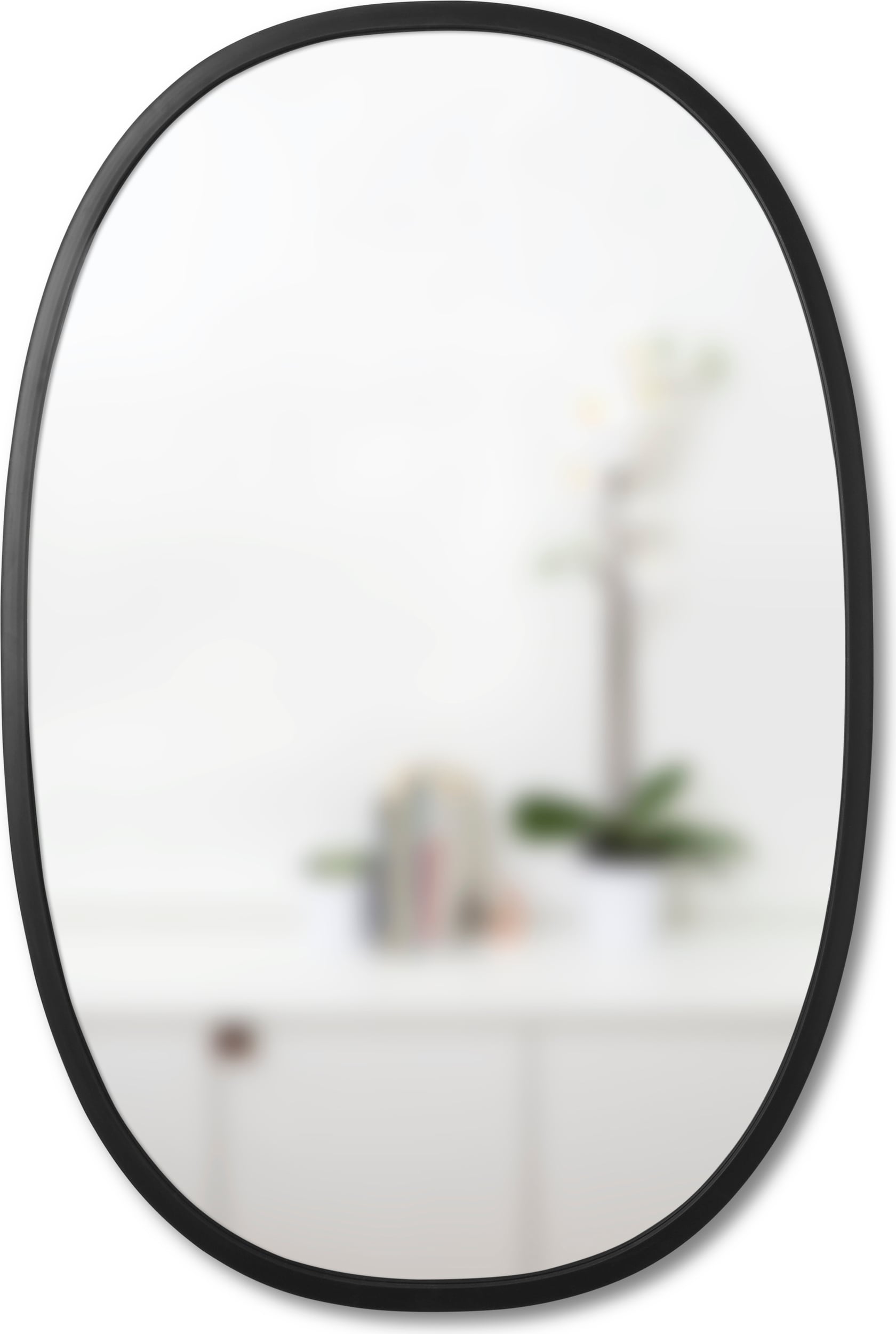 Lustro Hub owalne 90 cm czarne