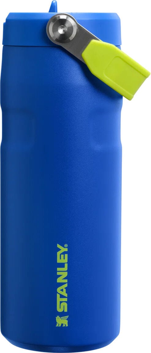 Butelka termiczna ze słomką IceFlow Cobalt Chartreuse 470 ml
