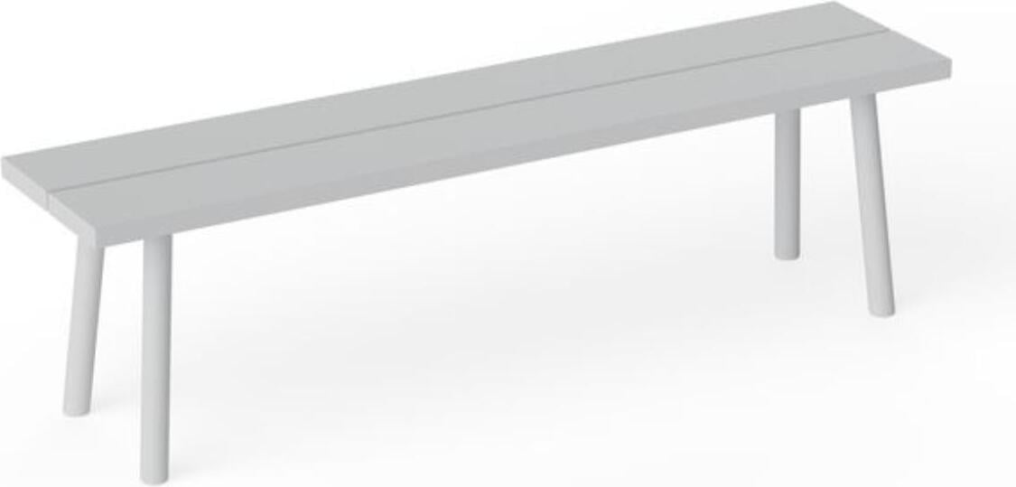 Ławka ogrodowa Fred's 160 cm jasnoszara