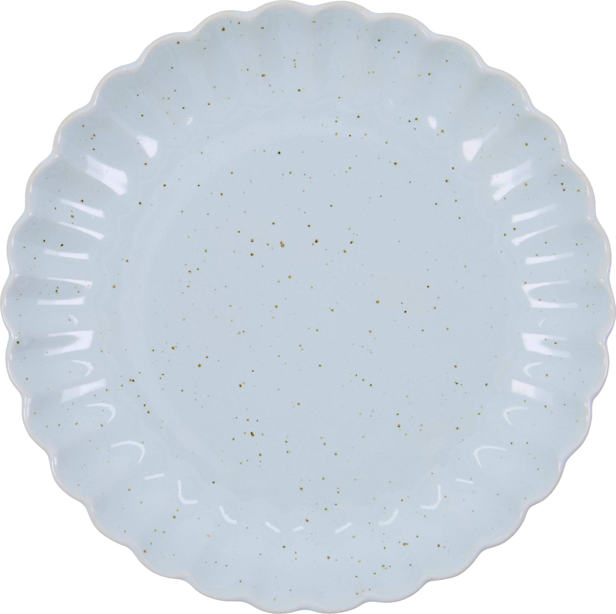 Talerz śniadaniowy Scallop 20 cm jasnoniebieski