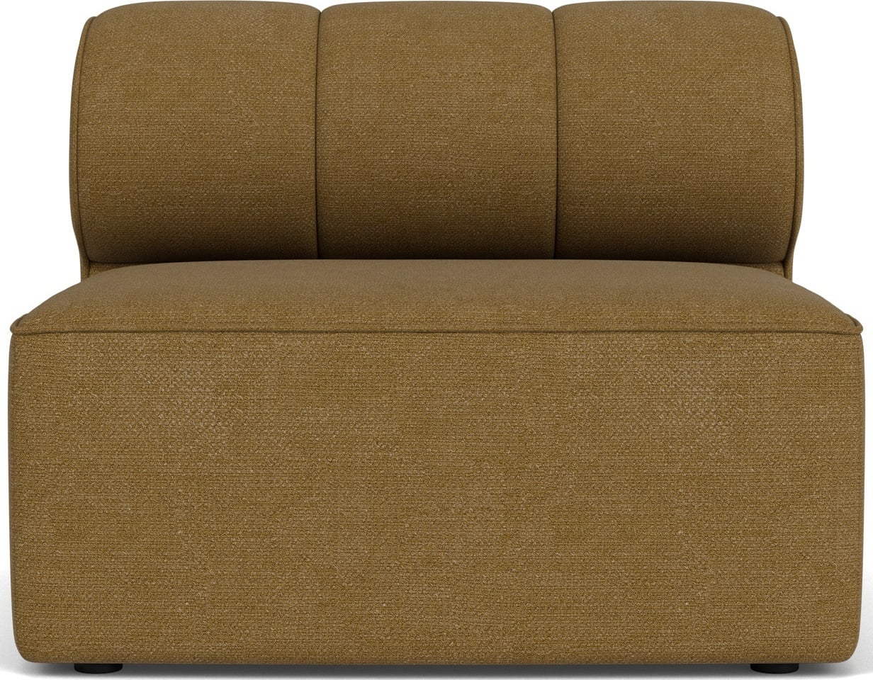 Element środkowy sofy modułowej Eave Seamline Bouclé 86 x 86 cm brązowy