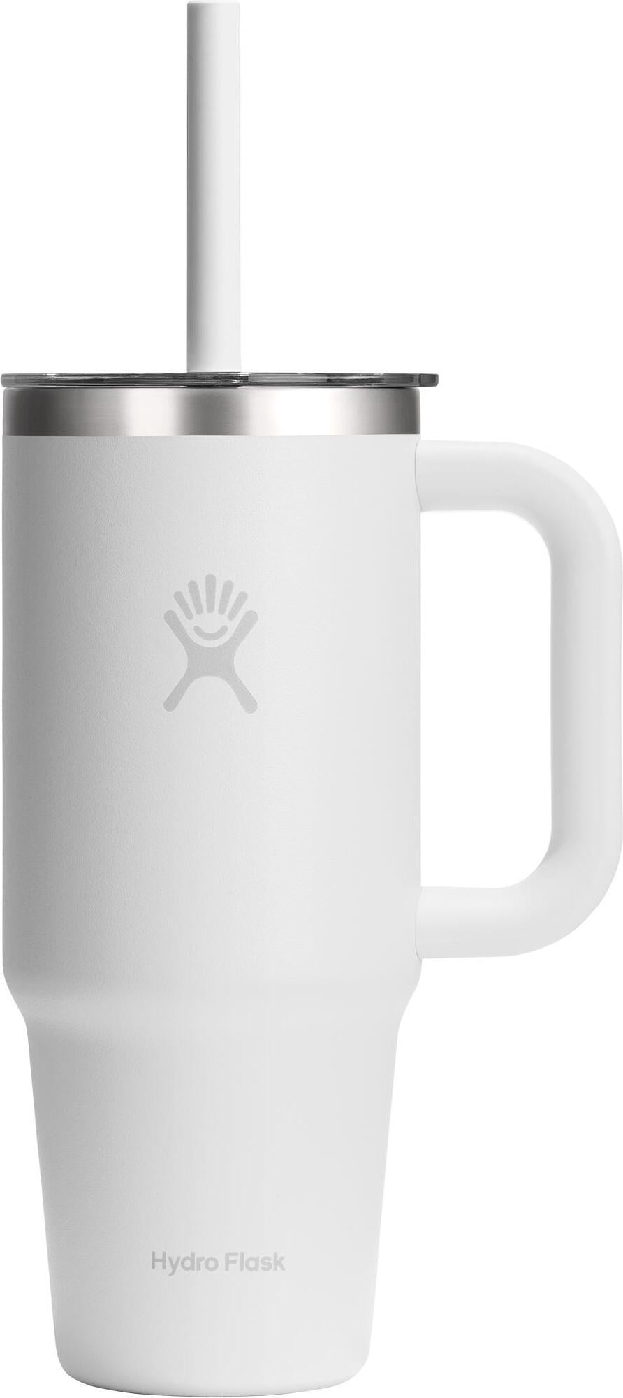 Kubek termiczny z uchwytem i słomką Hydro Flask 710 ml White
