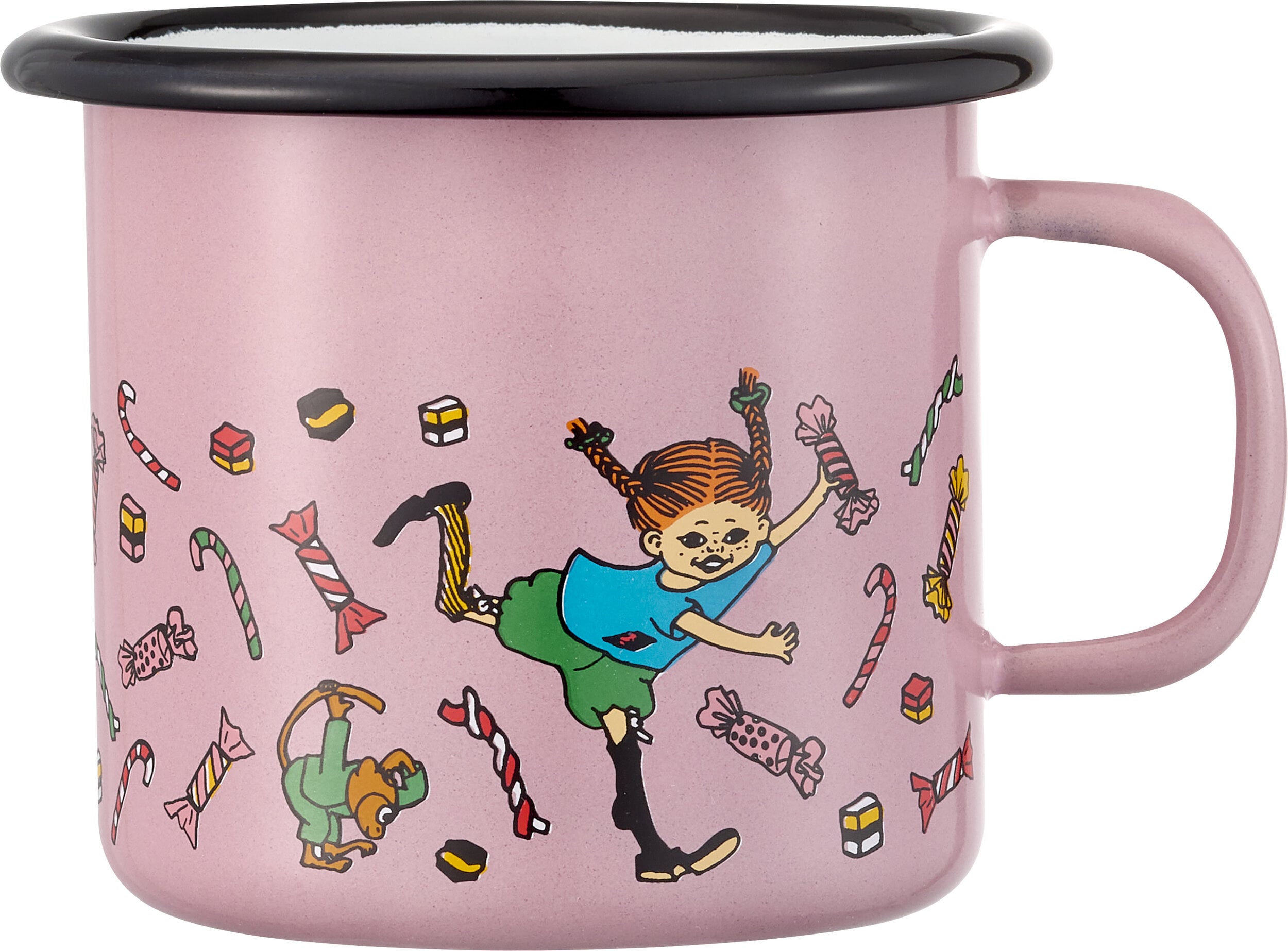 Kubek Pippi Pończoszanka Candy 250 ml różowy